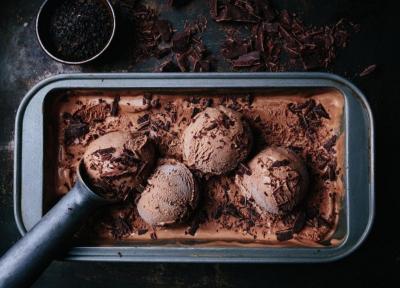 2 طرز تهیه بستنی شکلاتی خانگی چوبی و اسکوپی ایتالیایی بدون ثعلب