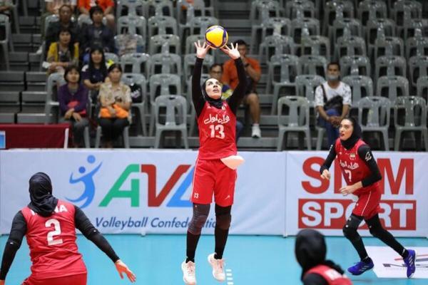 پیروزی والیبال زنان ایران برابر هنگ کنگ
